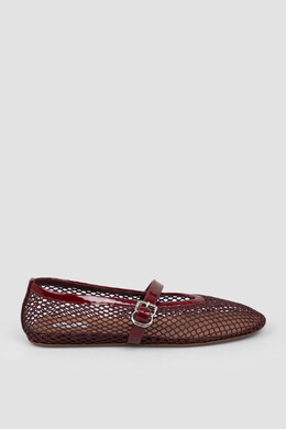 Alaia: Бордовые балетки 