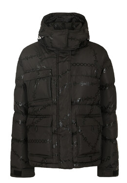 Versace Jeans Couture: Чёрный пуховик 