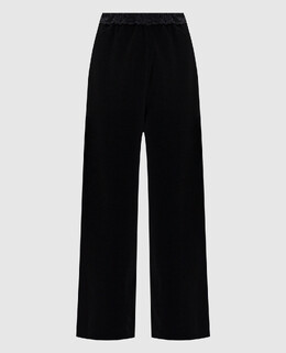 Balenciaga: Чёрные брюки 