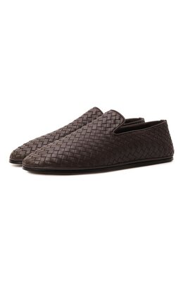 Bottega Veneta: Коричневые мокасины 