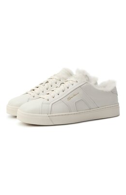 Santoni: Белые кеды 
