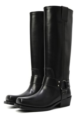 Valentino: Чёрные сапоги  Rockstud