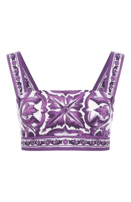 Dolce & Gabbana: Хлопковый топ 