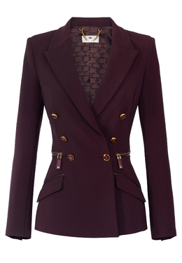 ELISABETTA FRANCHI: Бордовый жакет 