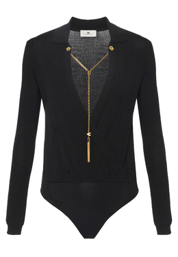 ELISABETTA FRANCHI: Чёрный боди 