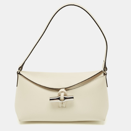Longchamp: Белая сумка  Roseau