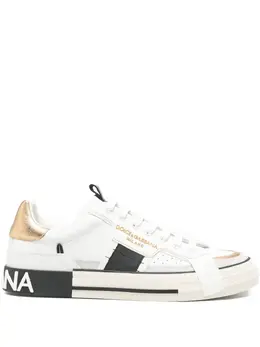 Dolce & Gabbana Pre-Owned: Белые кроссовки 