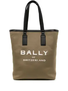 Bally: Зелёная сумка-шоппер 