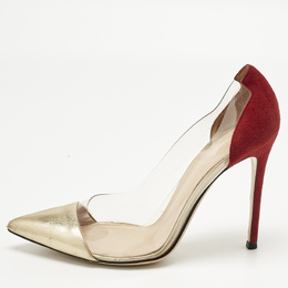 Gianvito Rossi: Бордовые туфли  Plexi