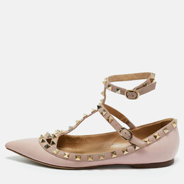 Valentino: Рожеві балетки  Rockstud