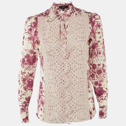 Gucci: Розовая блуза 