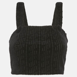 Balmain: Чёрный топ 