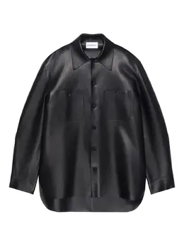 Givenchy: Кожаная рубашка 