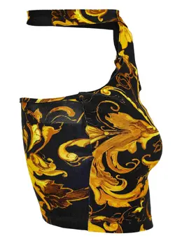 Versace Jeans Couture: Топ с принтом 