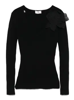 Elisabetta Franchi: Топ с цветочным принтом 