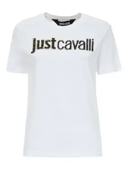 Just Cavalli: Белая футболка 