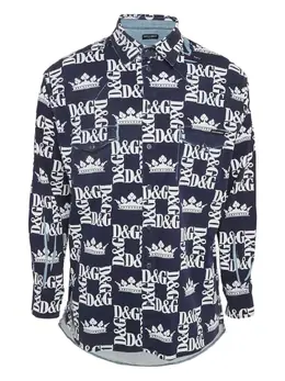 Dolce & Gabbana Pre-Owned: Синяя рубашка 