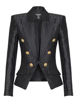Balmain: Жаккардовый жакет 