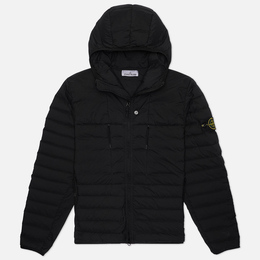 Stone Island: Чёрный пуховик 