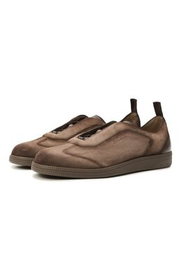 Santoni: Коричневые кеды 