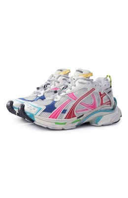 Balenciaga: Белые кроссовки  Runner