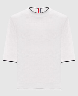 Thom Browne: Белая футболка 