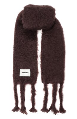 Jil Sander: Коричневый шарф 