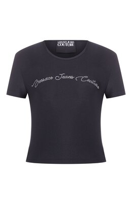 Versace Jeans Couture: Чёрная футболка 