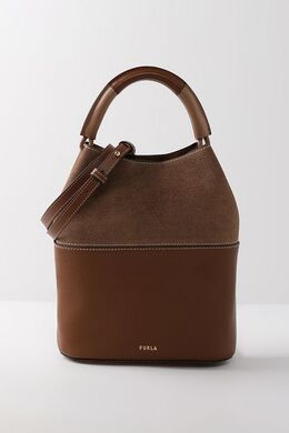 Furla: Коричневая сумка 