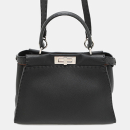 Fendi: Чёрная сумка-шоппер  Selleria