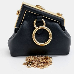 Fendi: Чёрная сумка через плечо  First
