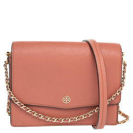 Tory Burch: Коричневая сумка  Robinson
