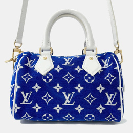 Louis Vuitton: Блакитні сумки  Speedy