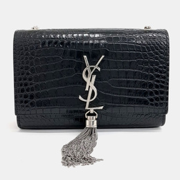 Saint Laurent Paris: Чорні сумки через плече  Kate