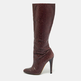Jimmy Choo: Бордовые сапоги 