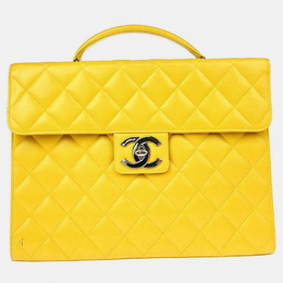 Chanel: Жёлтый портфель 