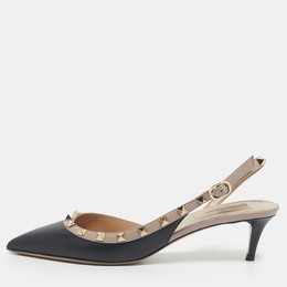 Valentino: Чорні туфлі  Rockstud