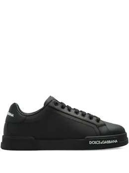 Dolce & Gabbana: Чёрные кроссовки 