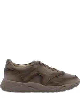 Santoni: Коричневые кроссовки 