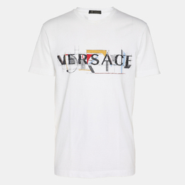 Versace: Білі футболки 