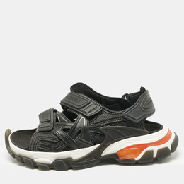 Balenciaga: Чёрные сандалии  Track
