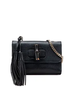 Gucci Pre-Owned: Чёрная сумка через плечо 