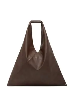 MM6 Maison Margiela: Коричневая сумка-шоппер 