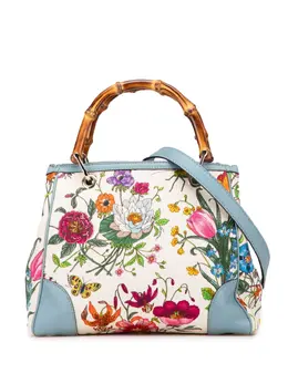 Gucci Pre-Owned: Голубая сумка-шоппер 