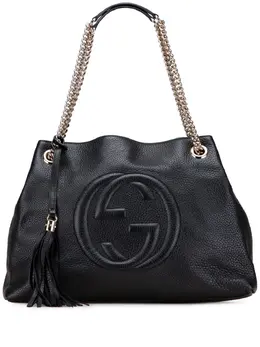 Gucci Pre-Owned: Чёрная сумка-шоппер 