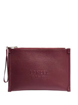 Lancel: Красный клатч 