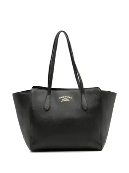 Gucci Pre-Owned: Чёрная сумка-шоппер 