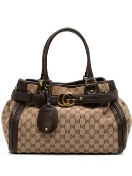 Gucci Pre-Owned: Коричневая сумка-шоппер 