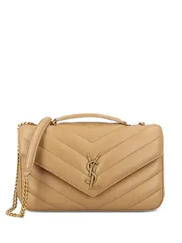 Saint Laurent: Бежевая сумка  Loulou