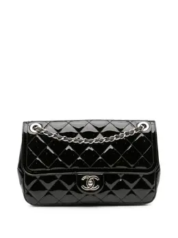 CHANEL Pre-Owned: Чёрная сумка через плечо 